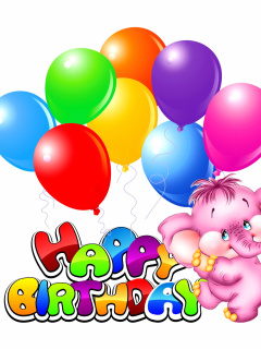 Fondo de pantalla Happy Birthday 240x320