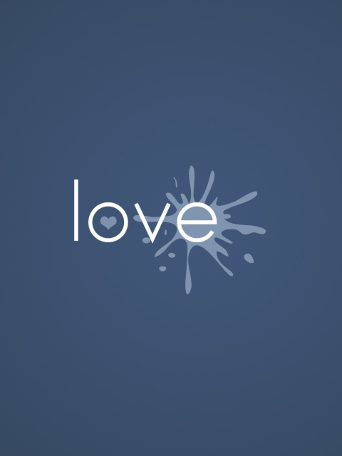 Обои Love Splash 480x640