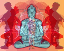 Sfondi Buddha Creative Illustration 220x176