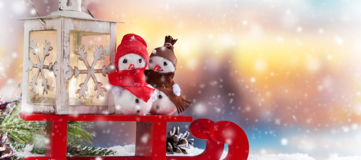 Screenshot №1 pro téma Snowman Christmas Figurines Decoration 720x320