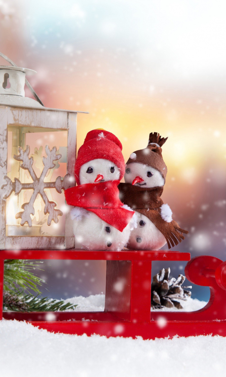 Screenshot №1 pro téma Snowman Christmas Figurines Decoration 768x1280