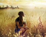 Blonde Girl In Summer Field screenshot #1 176x144