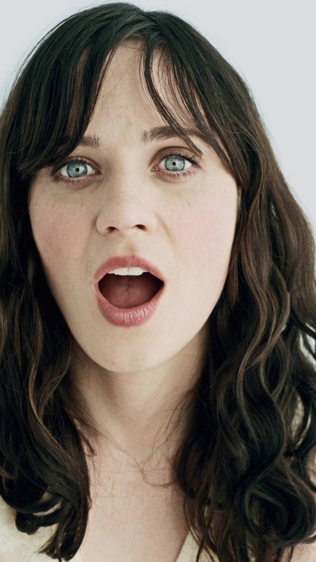 Funny Zooey Deschanel screenshot #1 640x1136