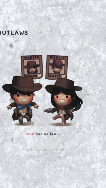 Love Is Outlaws wallpaper 360x640