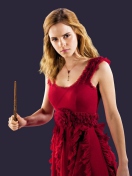 Emma Watson In Red Dress wallpaper 132x176