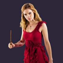 Das Emma Watson In Red Dress Wallpaper 208x208