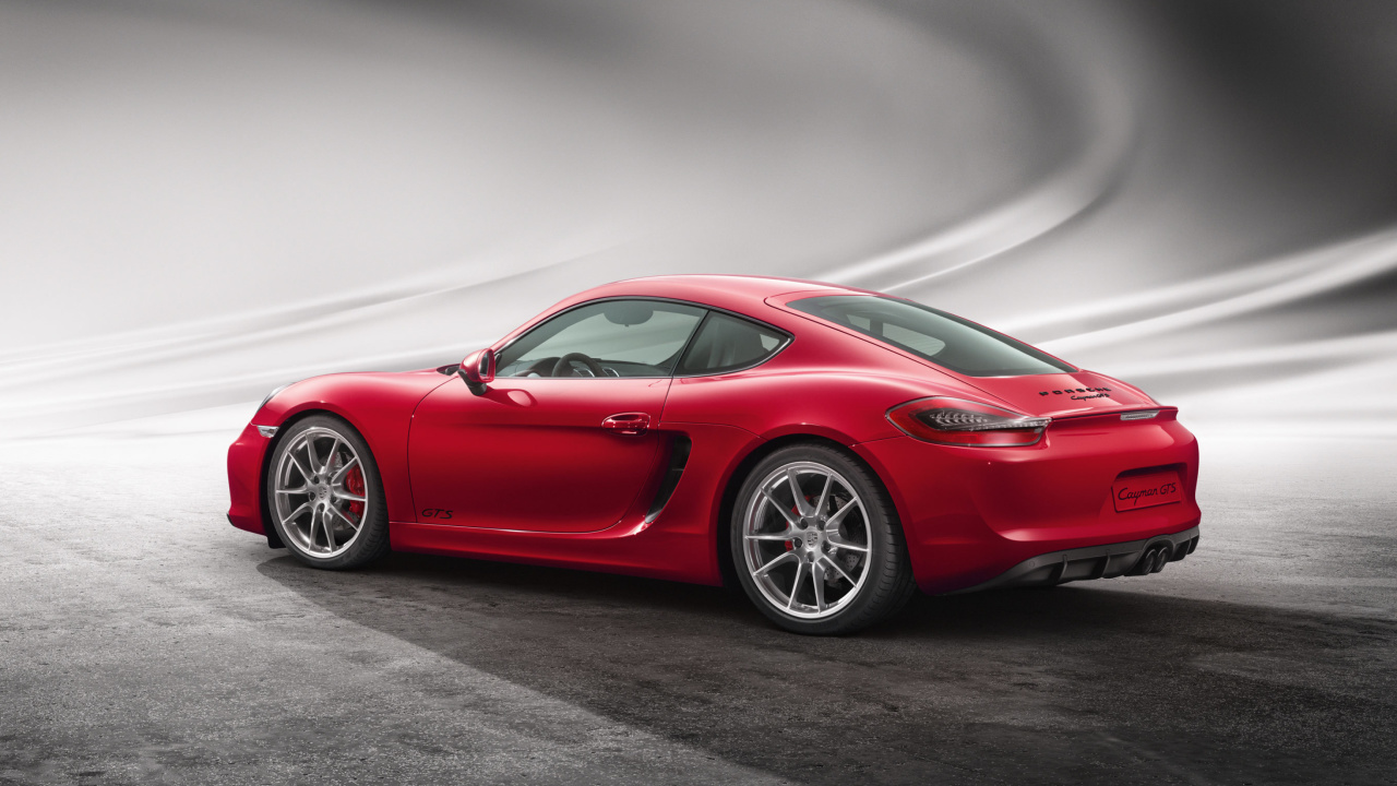 Fondo de pantalla Porsche Cayman GTS 1280x720