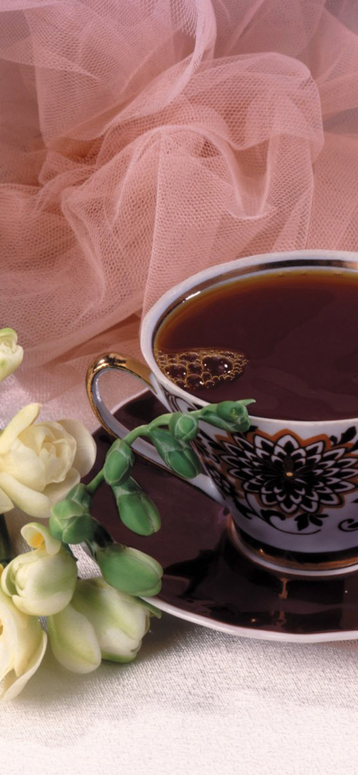 Screenshot №1 pro téma Roses And Coffee 1170x2532