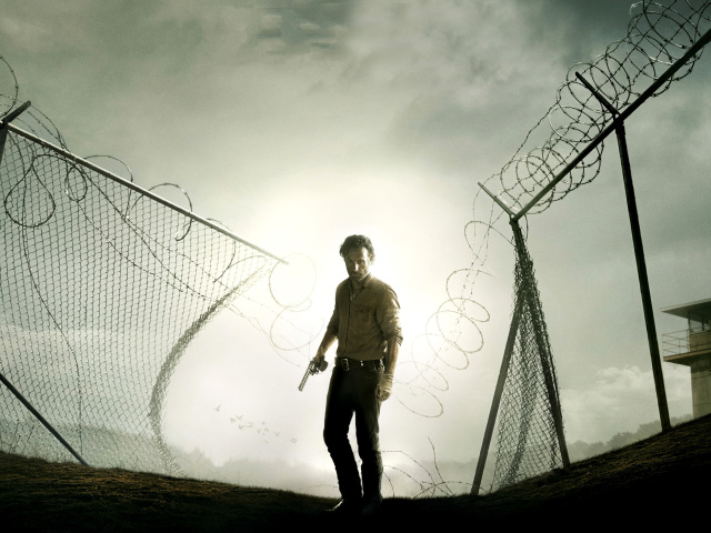 Das The Walking Dead, Andrew Lincoln Wallpaper 640x480