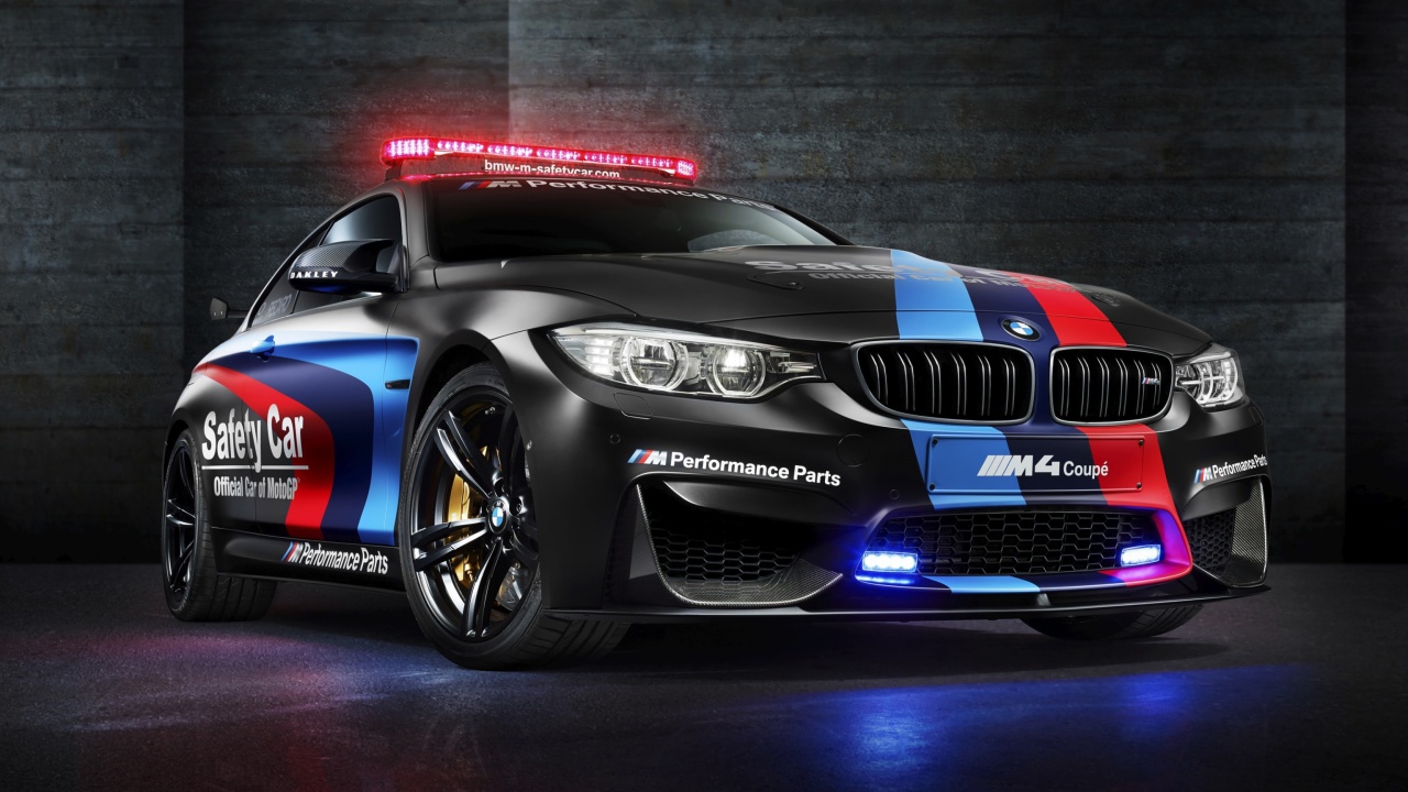 Das BMW M4 Coupe Police Wallpaper 1280x720