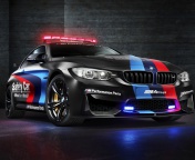 BMW M4 Coupe Police wallpaper 176x144