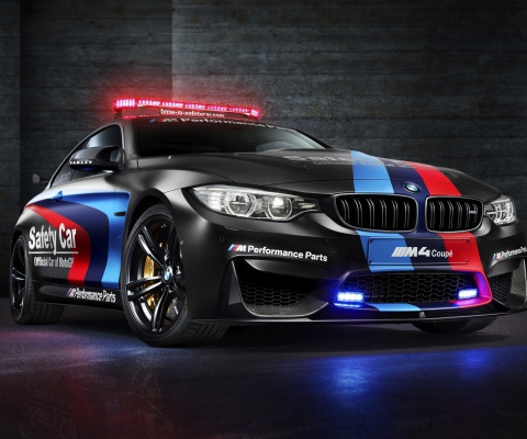 Обои BMW M4 Coupe Police 480x400