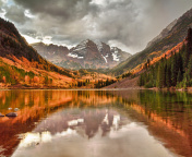 Autumn in Canada, Lake, National Park, Nova Scotia wallpaper 176x144