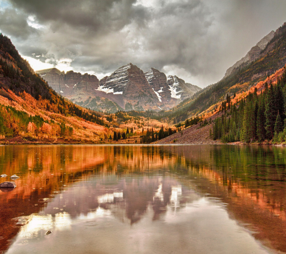 Autumn in Canada, Lake, National Park, Nova Scotia screenshot #1 960x854