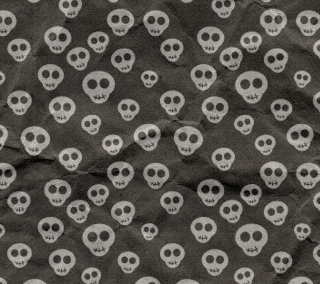 Das Cute Skulls Wrapping Paper Wallpaper 1080x960