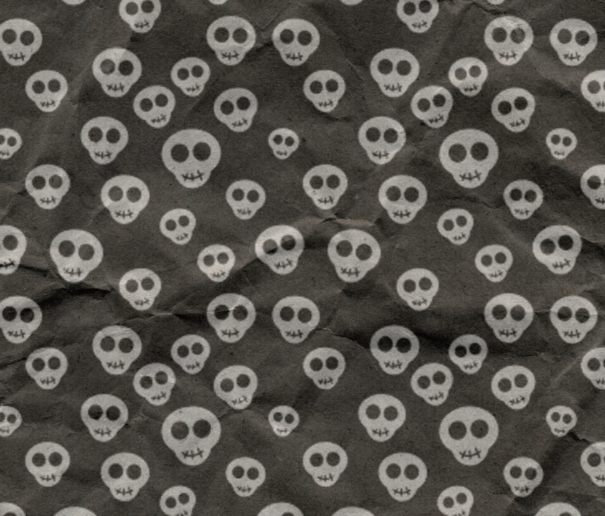 Das Cute Skulls Wrapping Paper Wallpaper 1200x1024