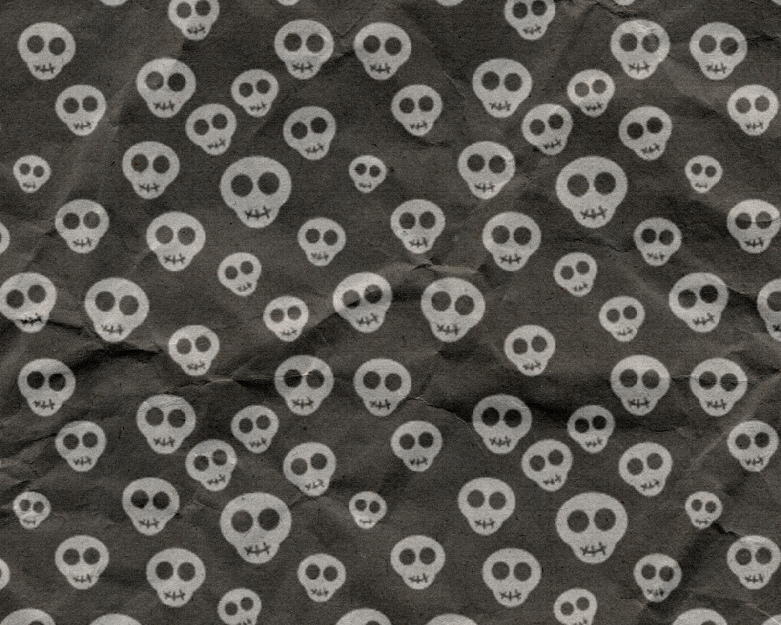Cute Skulls Wrapping Paper wallpaper 1600x1280
