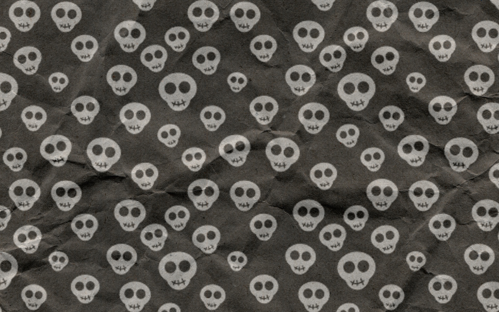 Das Cute Skulls Wrapping Paper Wallpaper 1680x1050