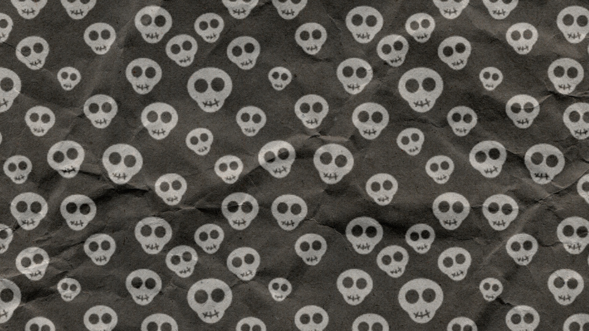 Fondo de pantalla Cute Skulls Wrapping Paper 1920x1080