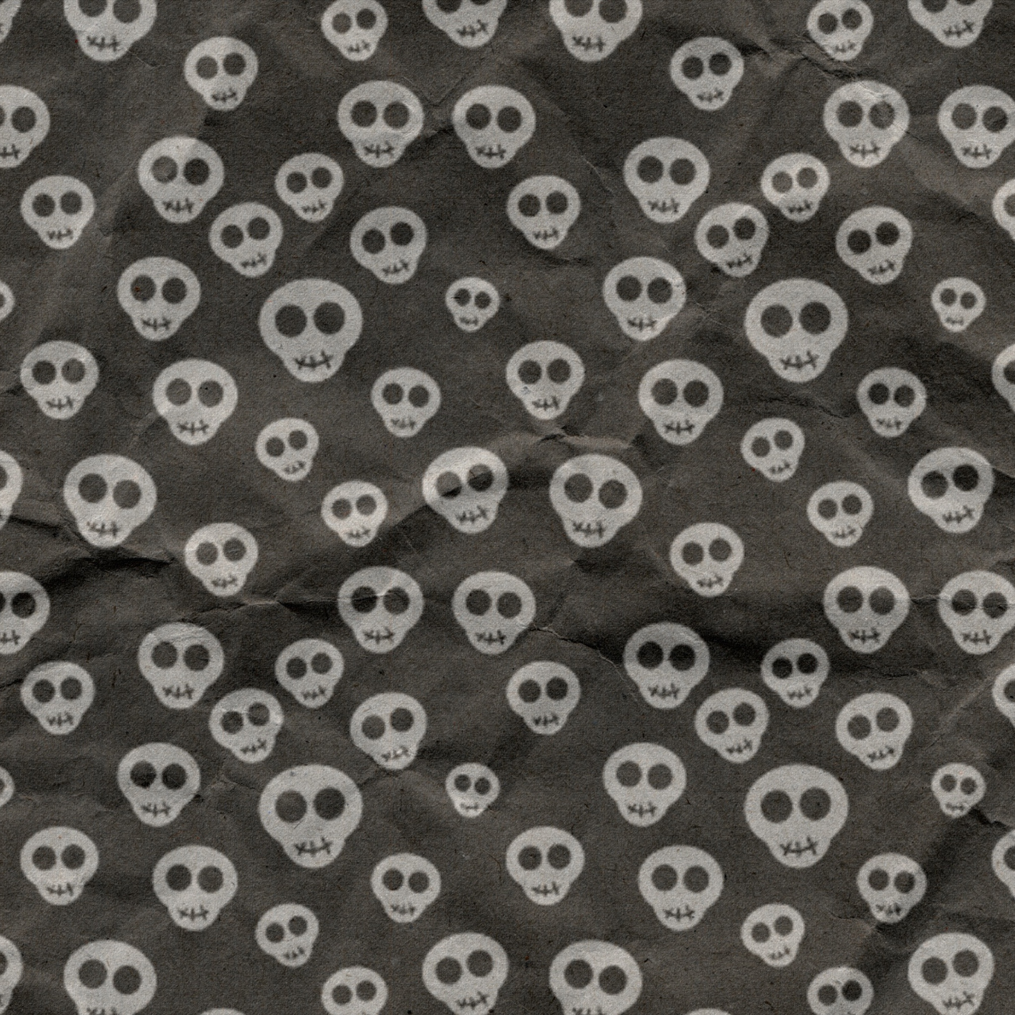 Cute Skulls Wrapping Paper wallpaper 2048x2048
