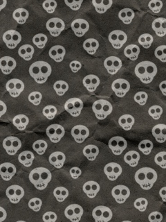 Cute Skulls Wrapping Paper wallpaper 240x320