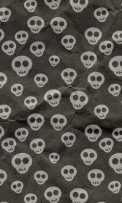 Cute Skulls Wrapping Paper wallpaper 240x400