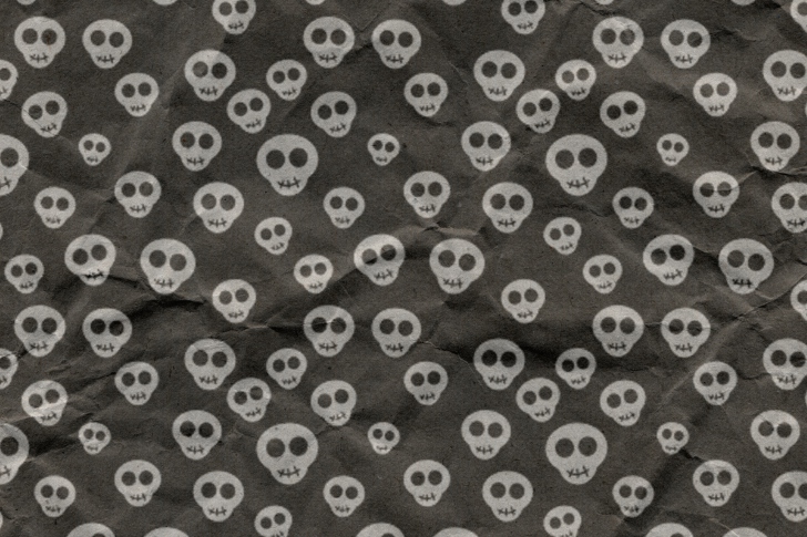 Cute Skulls Wrapping Paper wallpaper