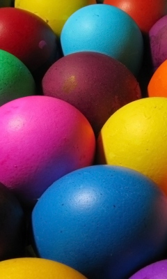 Обои Easter Eggs 240x400