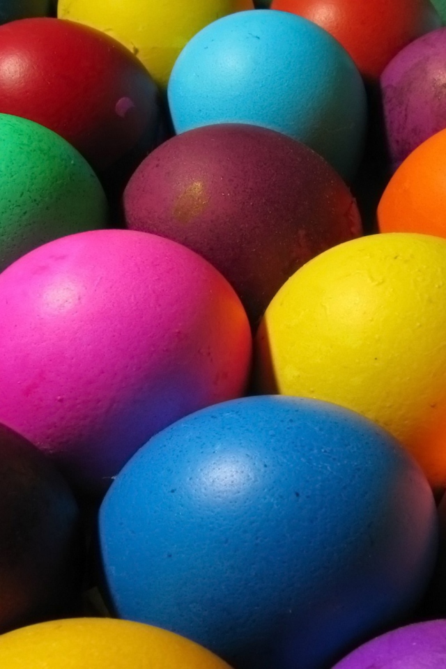Обои Easter Eggs 640x960