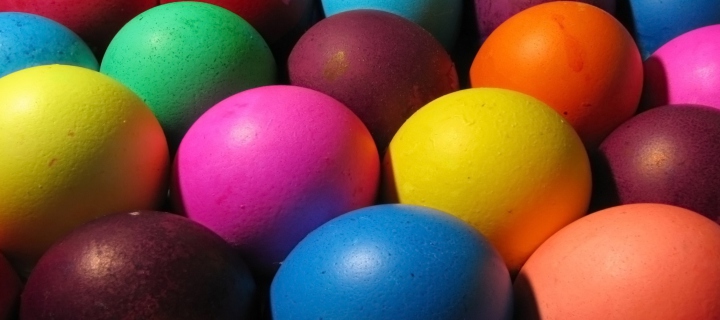 Fondo de pantalla Easter Eggs 720x320