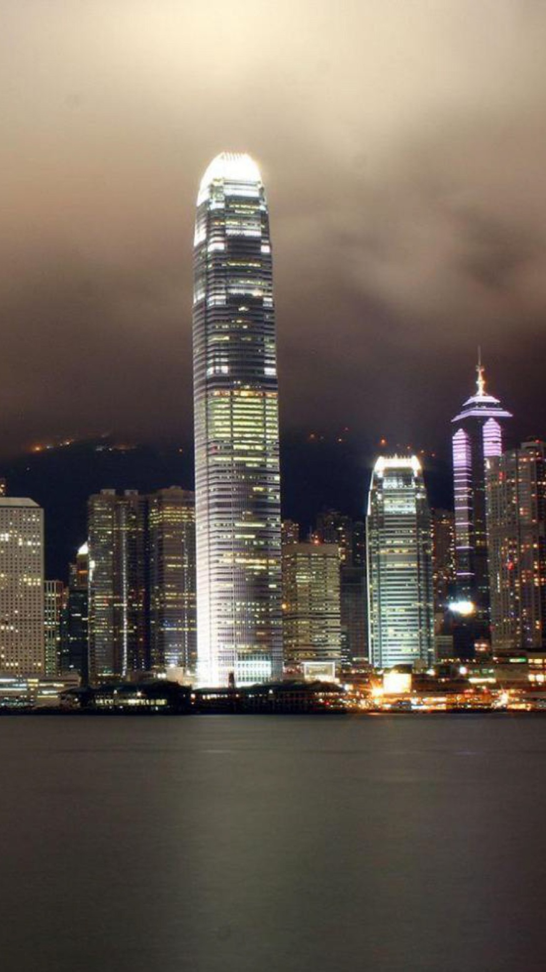 Sfondi Hong Kong At Night 1080x1920