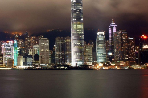 Hong Kong At Night wallpaper 480x320