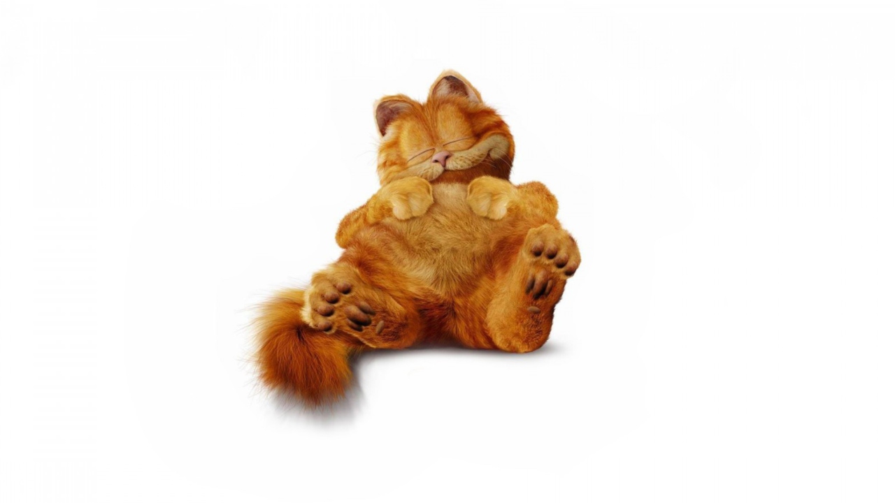 Обои Lazy Garfield 1280x720