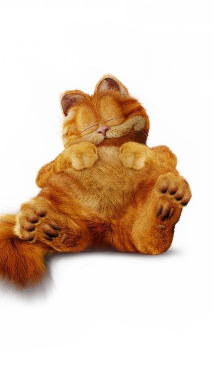 Sfondi Lazy Garfield 750x1334