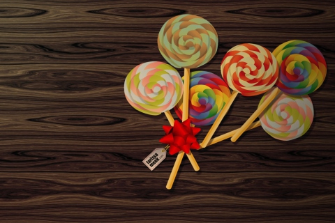 Обои Lollipop 480x320