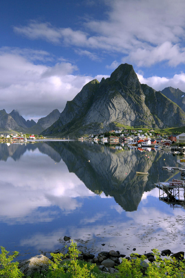 Lofoten Norway HD wallpaper 640x960