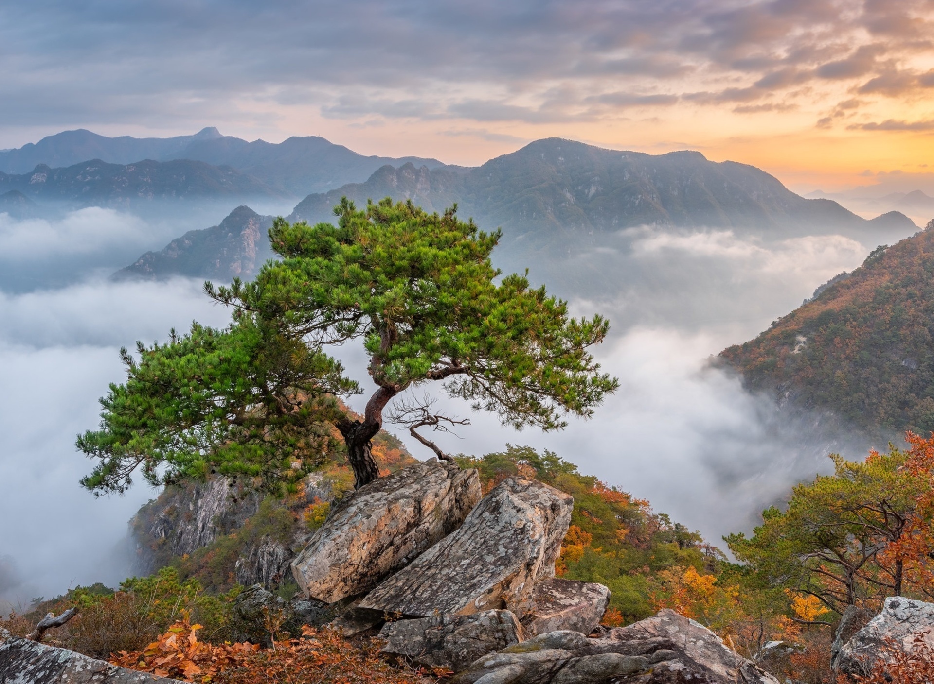 Das Bukhansan National Park in Seoul Wallpaper 1920x1408