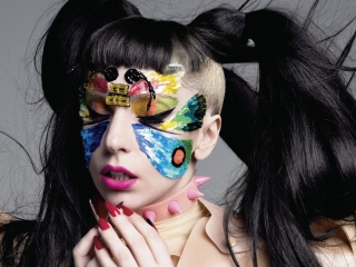 Das Lady Gaga Wallpaper 320x240