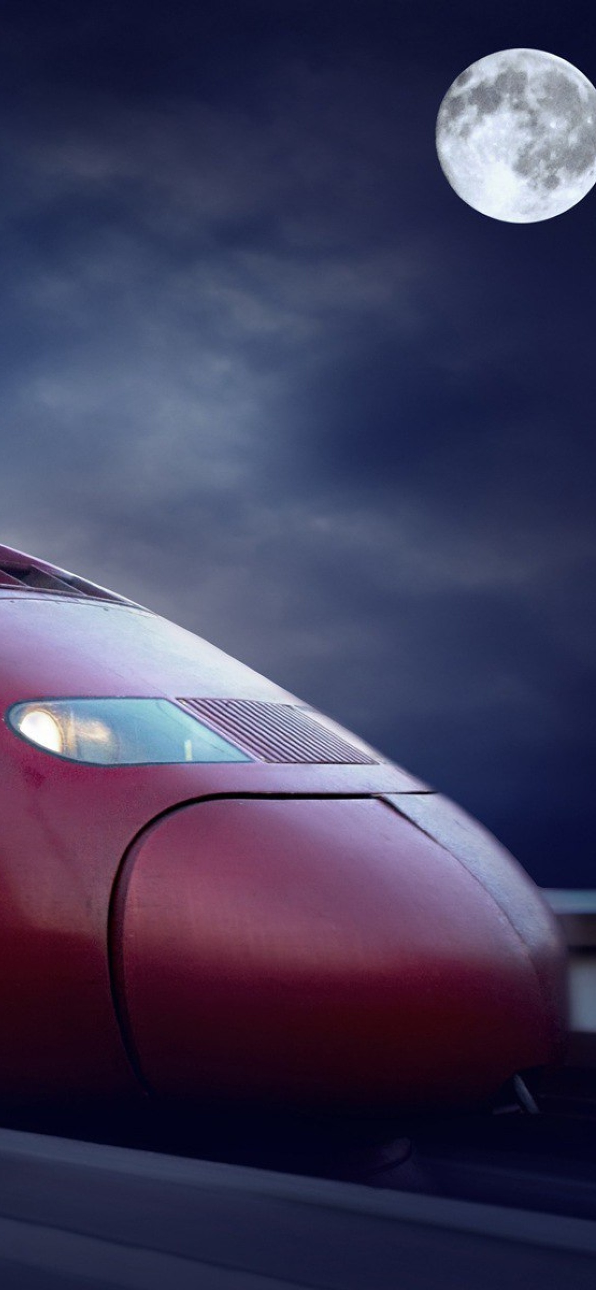 Das Thalys train on high speed line Wallpaper 1170x2532