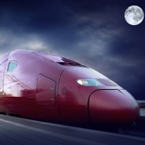 Das Thalys train on high speed line Wallpaper 208x208