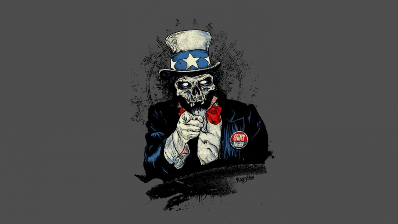 Das Uncle Sam Zombie Wallpaper 1280x720