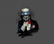 Uncle Sam Zombie wallpaper 176x144