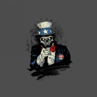 Uncle Sam Zombie - Obrázkek zdarma pro 208x208