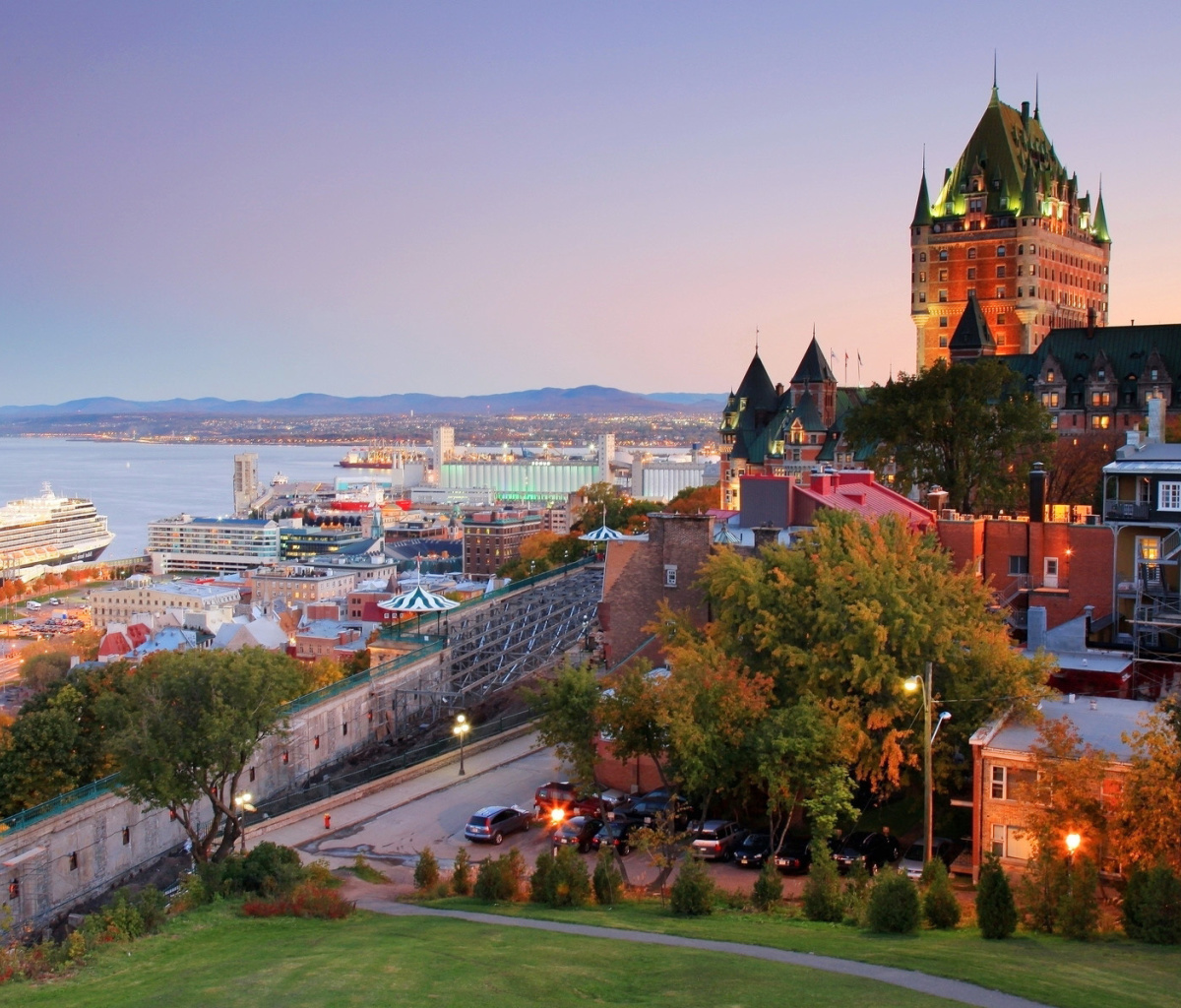 Quebec City and Port wallpaper 1200x1024