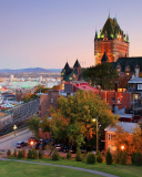 Обои Quebec City and Port 128x160