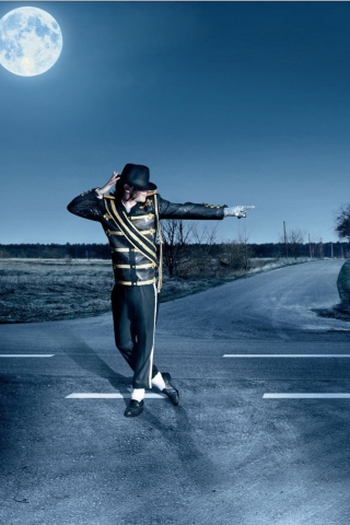 Das Dancing Michael Jackson Wallpaper 320x480