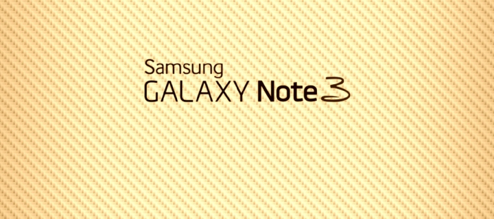 Das Samsung Galaxy Note 3 Gold Wallpaper 720x320