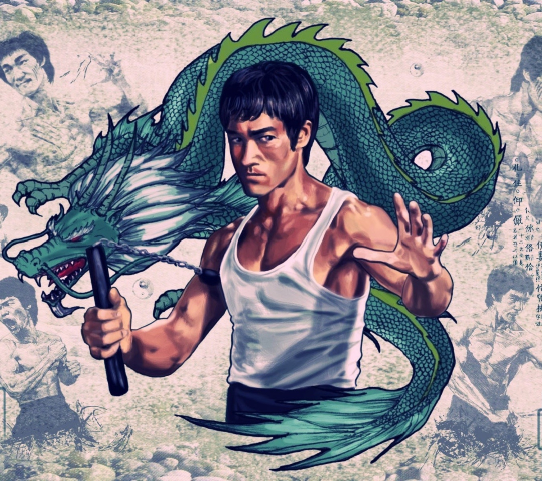 Das Bruce Lee Wallpaper 1080x960