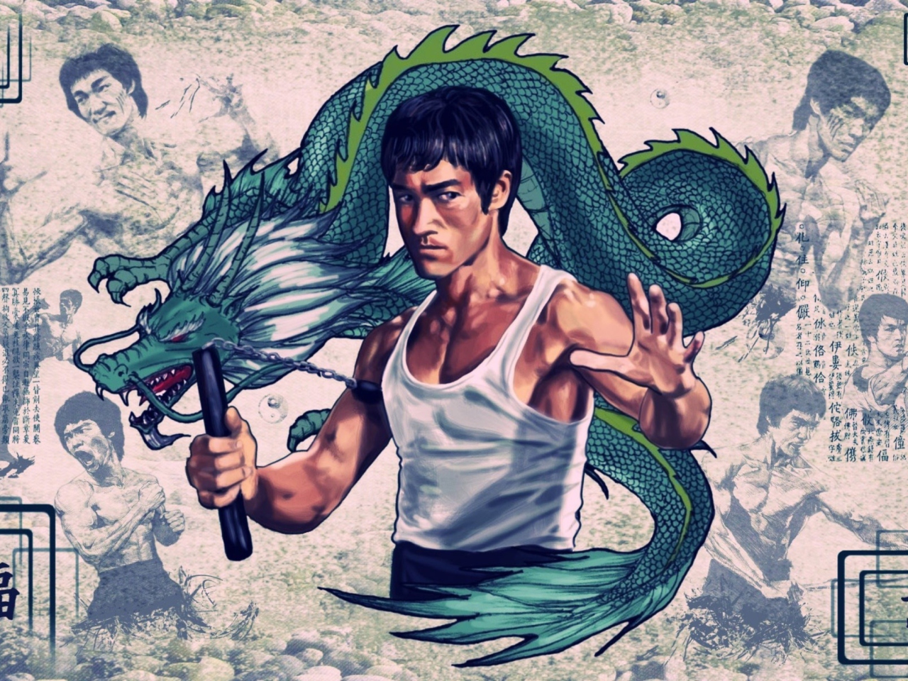 Das Bruce Lee Wallpaper 1280x960