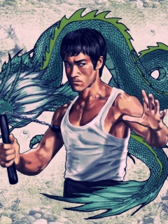 Das Bruce Lee Wallpaper 240x320